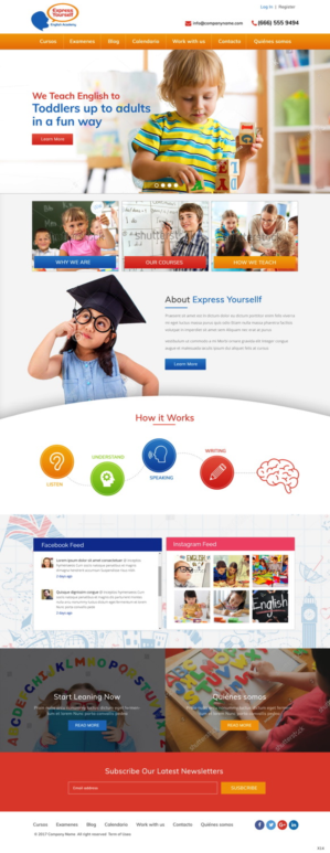 Web Design by pb for Express Yourself English Academy | Design: #15722083