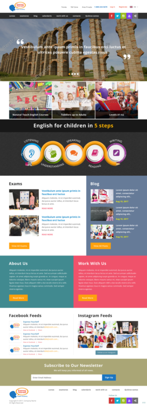 Web Design by pb for Express Yourself English Academy | Design: #15736164