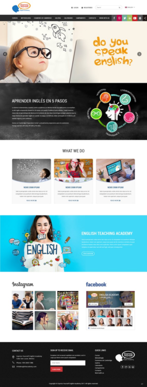 Web Design by pb for Express Yourself English Academy | Design: #15778055