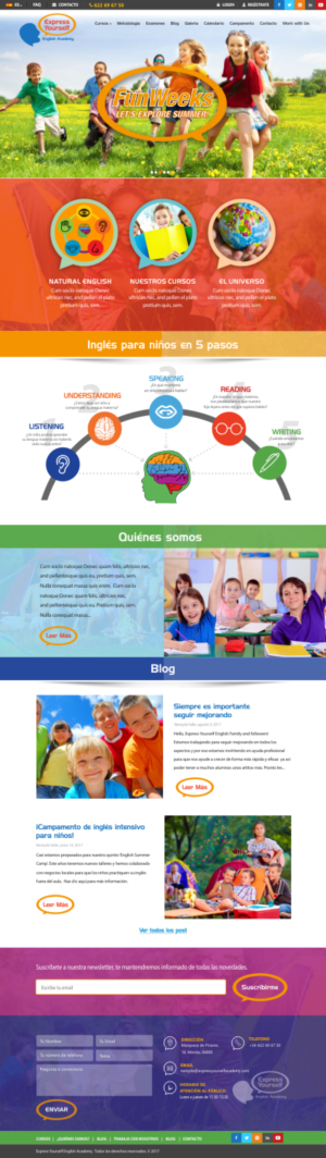 Web Design by CreativeIyke.com for Express Yourself English Academy | Design #15763707