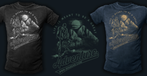 life is an adventure simple tee shirt design | T-Shirt-Design von DCLA