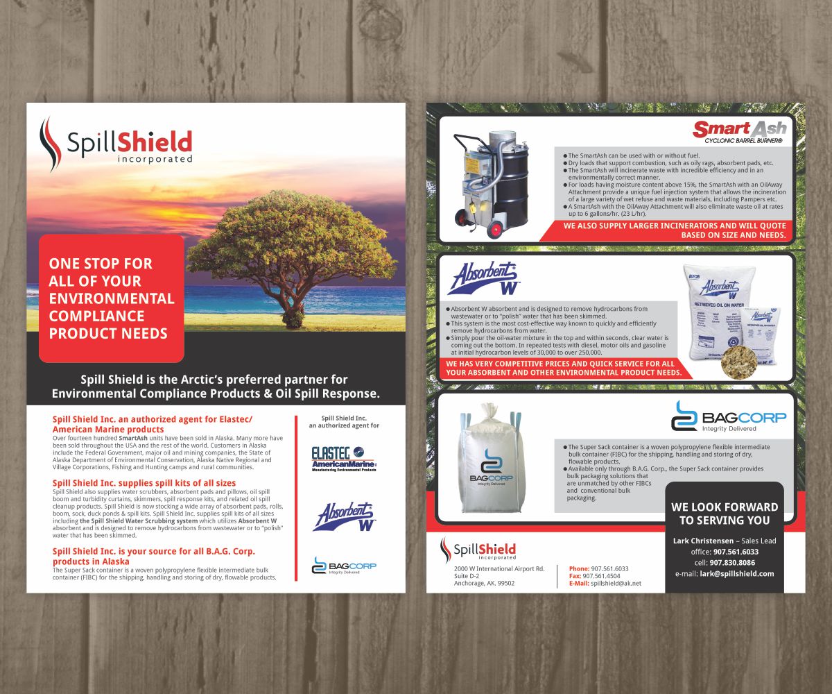 Flyer Design by Cut and Glue for Spill Shiled | Design #15844809