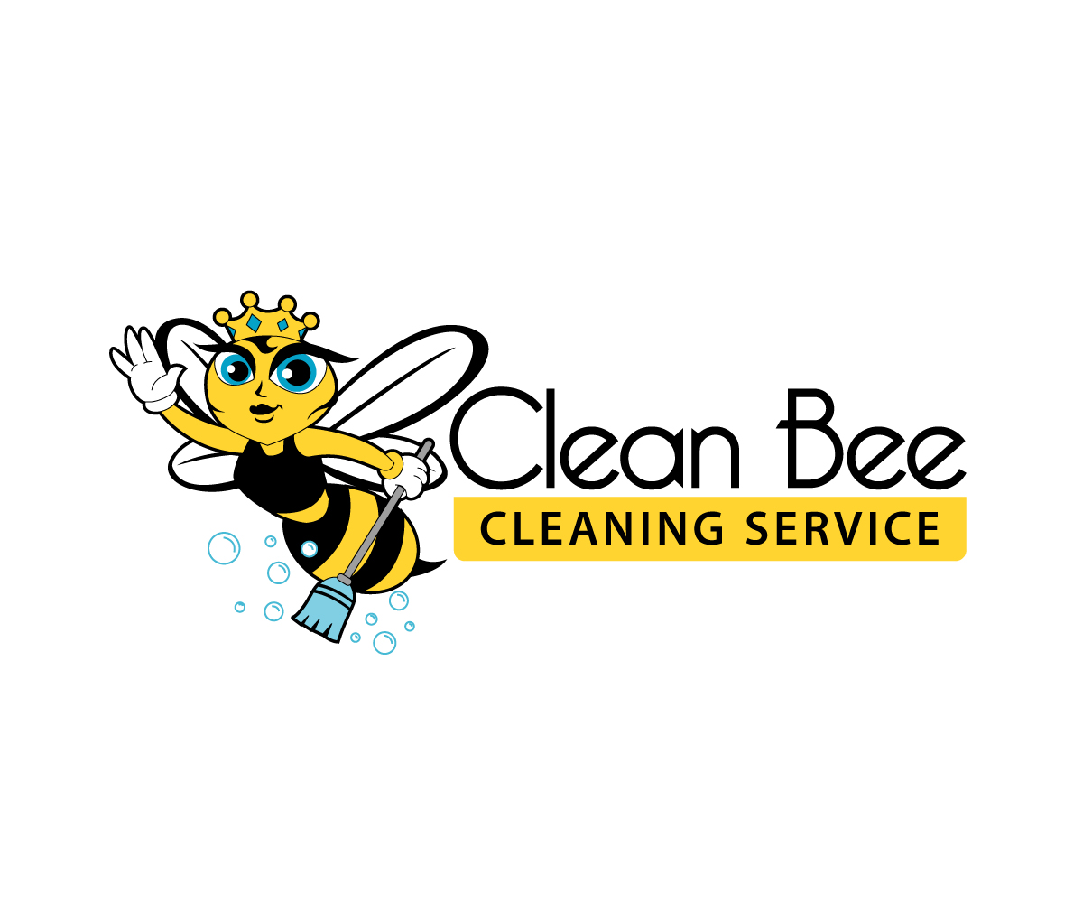 Modern, Colorful, Business Logo Design for Clean Bee Cleaning Service