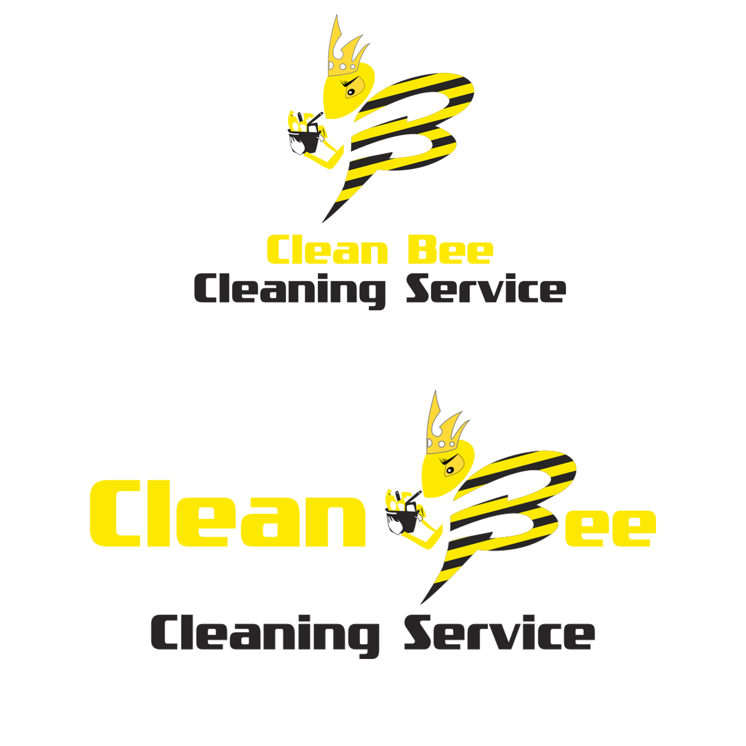 Logo Design by Mielee for Clean Bee Cleaning Service LLC | Design #15714537