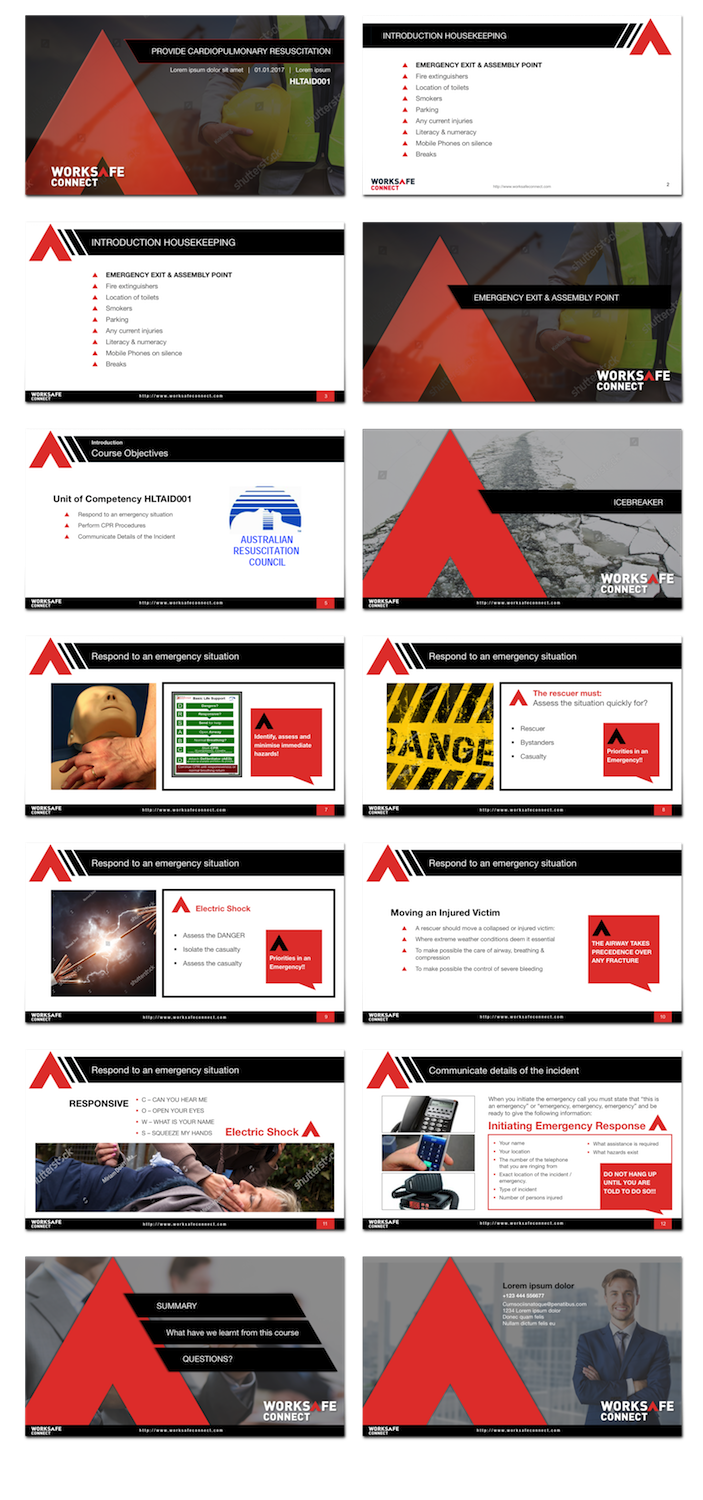 PowerPoint Design by StonyDog Design for WorkSafe Connect | Design #15724919