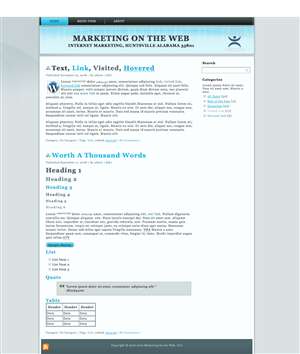 Wordpress Design by mikey247