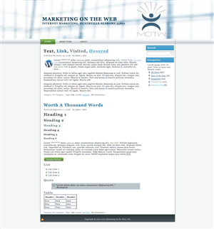 WordPress-Design von mikey247 für dieses Projekt | Design: #586606