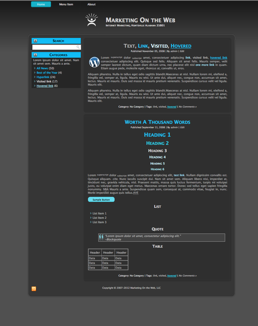 Diseño Wordpress por mikey247 para este proyecto | Diseño #593088