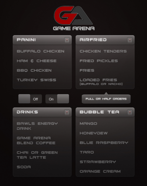 Menu Design by mrmrnjr for Game-Arena | Design: #15738774