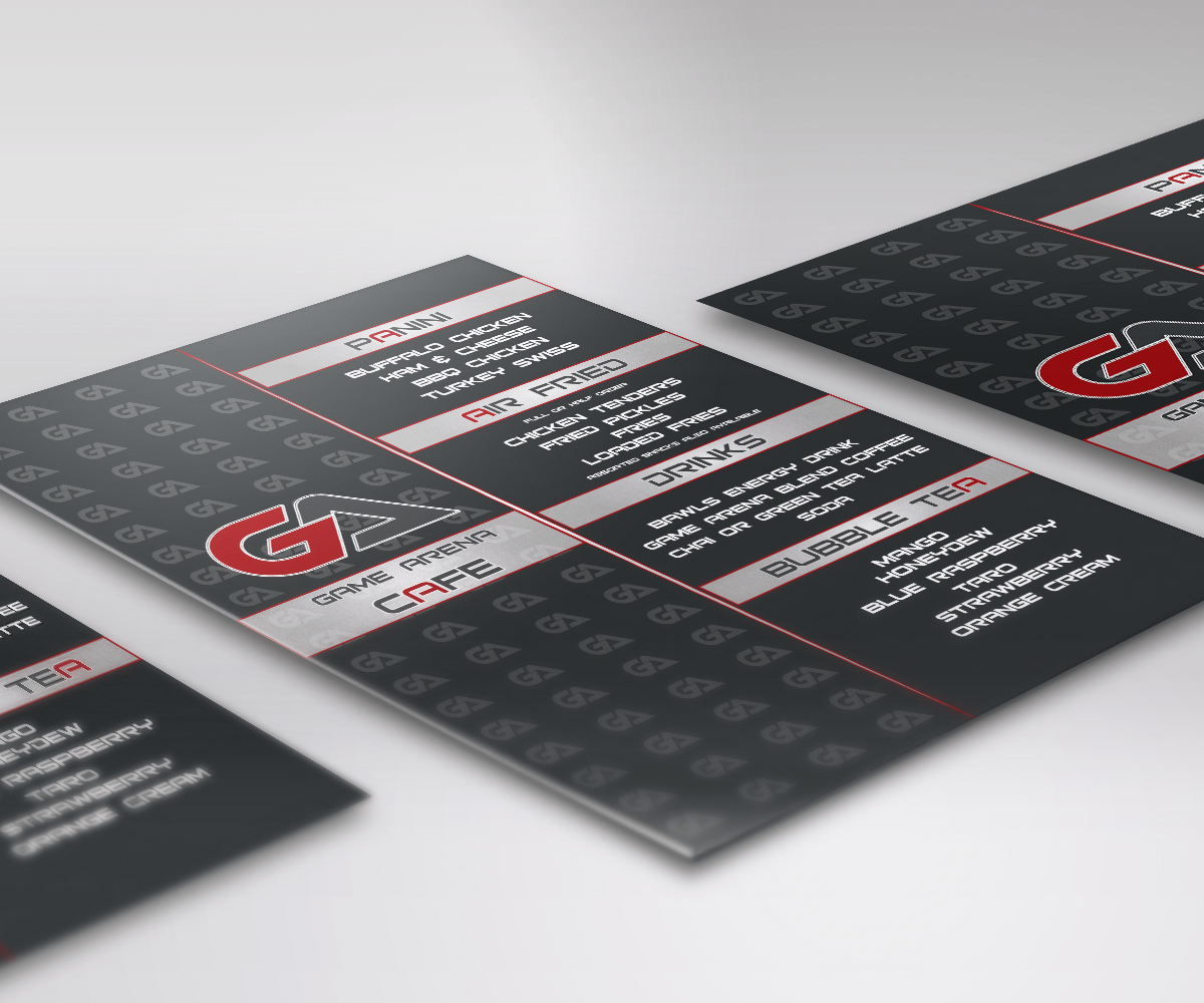 Menu Design by HamzaMalik for Game-Arena | Design #15710243