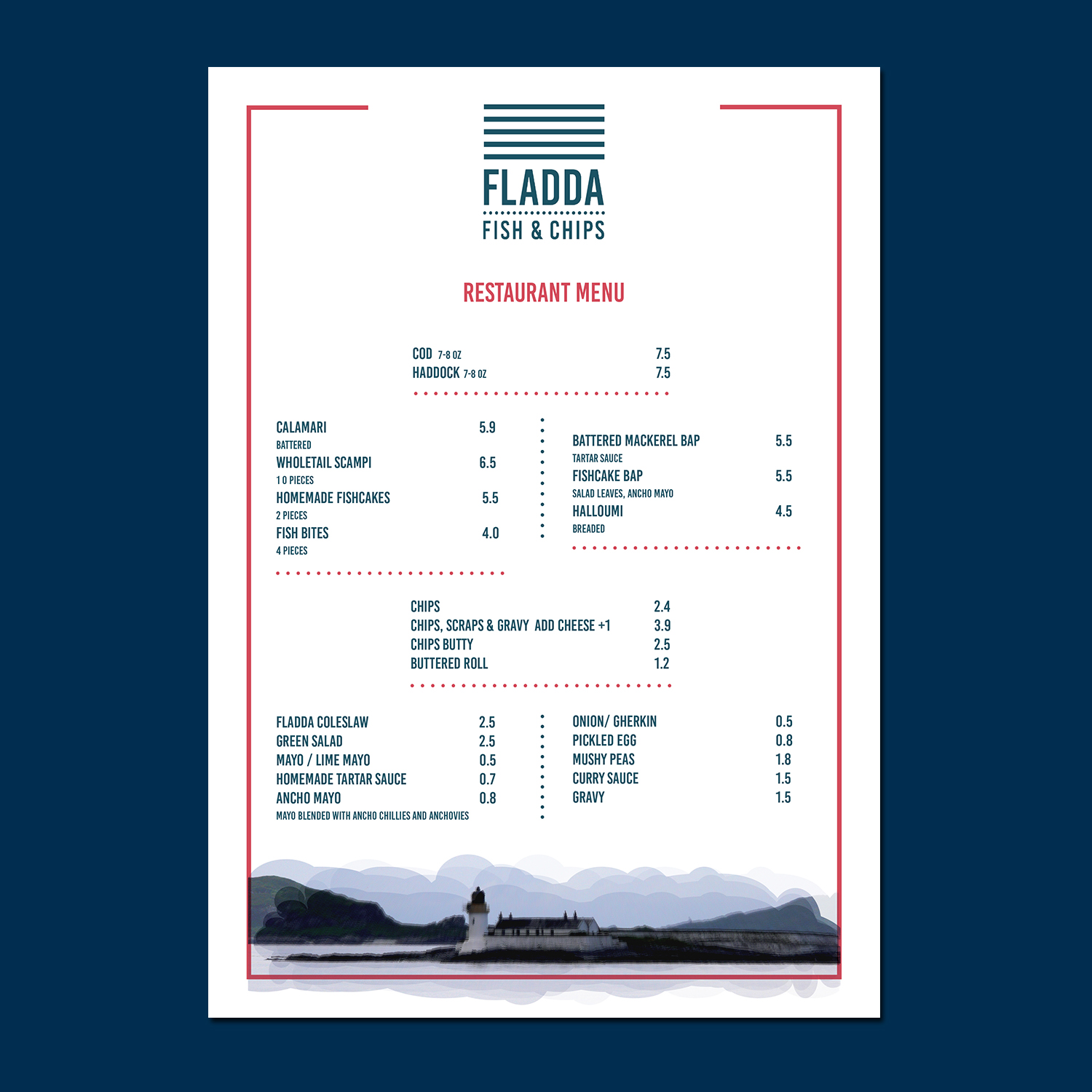 Menu Design by banedsgn for this project | Design #15739070