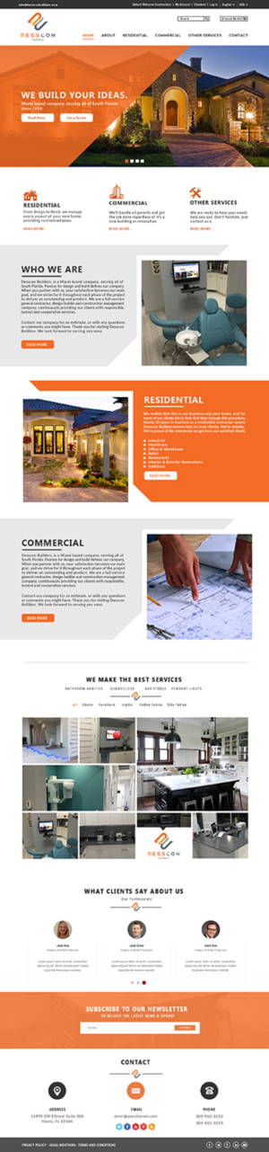 Win a client for life ! Construction Company Website Design   | Diseño Web por bdesigner9