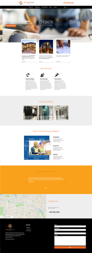 Win a client for life ! Construction Company Website Design   | Diseño Web por insert name here