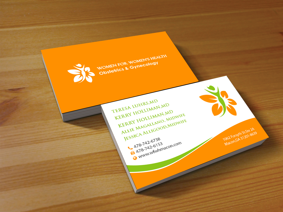 Business Card Design by Creations Box 2015 for WOMEN FOR WOMENS HEALTH | Design #15748563