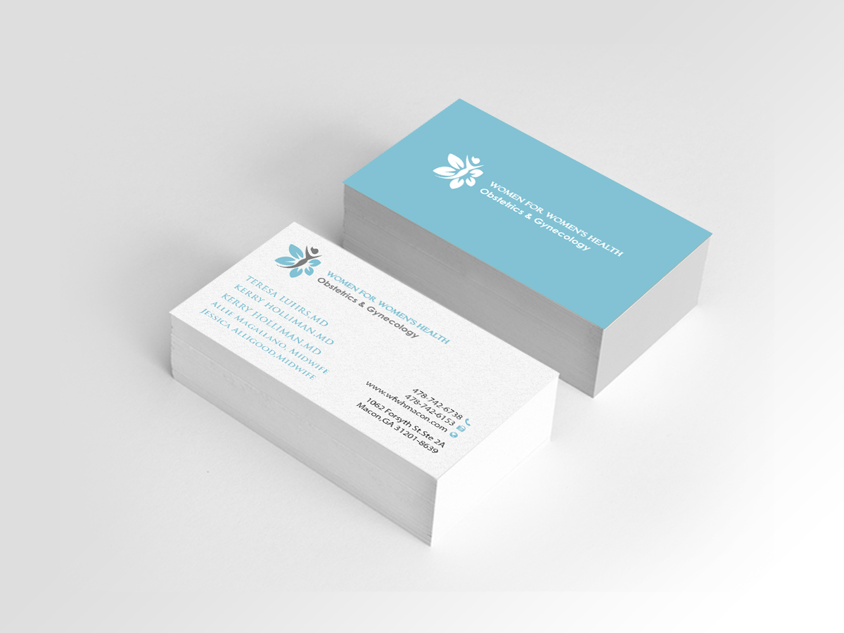 Business Card Design by Creations Box 2015 for WOMEN FOR WOMENS HEALTH | Design #15748568