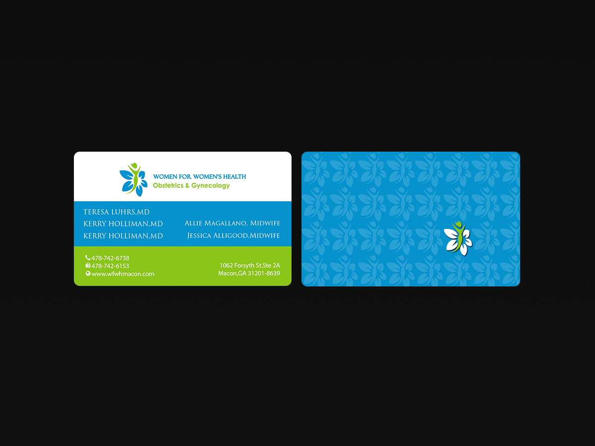 Business Card Design by Creations Box 2015 for WOMEN FOR WOMENS HEALTH | Design #15795940