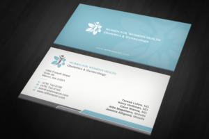 Business Card Design by OxonoArt for WOMEN FOR WOMENS HEALTH | Design: #15810008