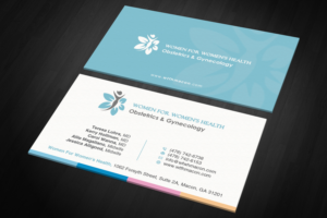 Business Card Design by OxonoArt for WOMEN FOR WOMENS HEALTH | Design: #15813761