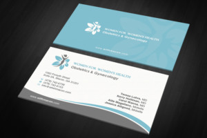 Business Card Design by OxonoArt for WOMEN FOR WOMENS HEALTH | Design: #15813898