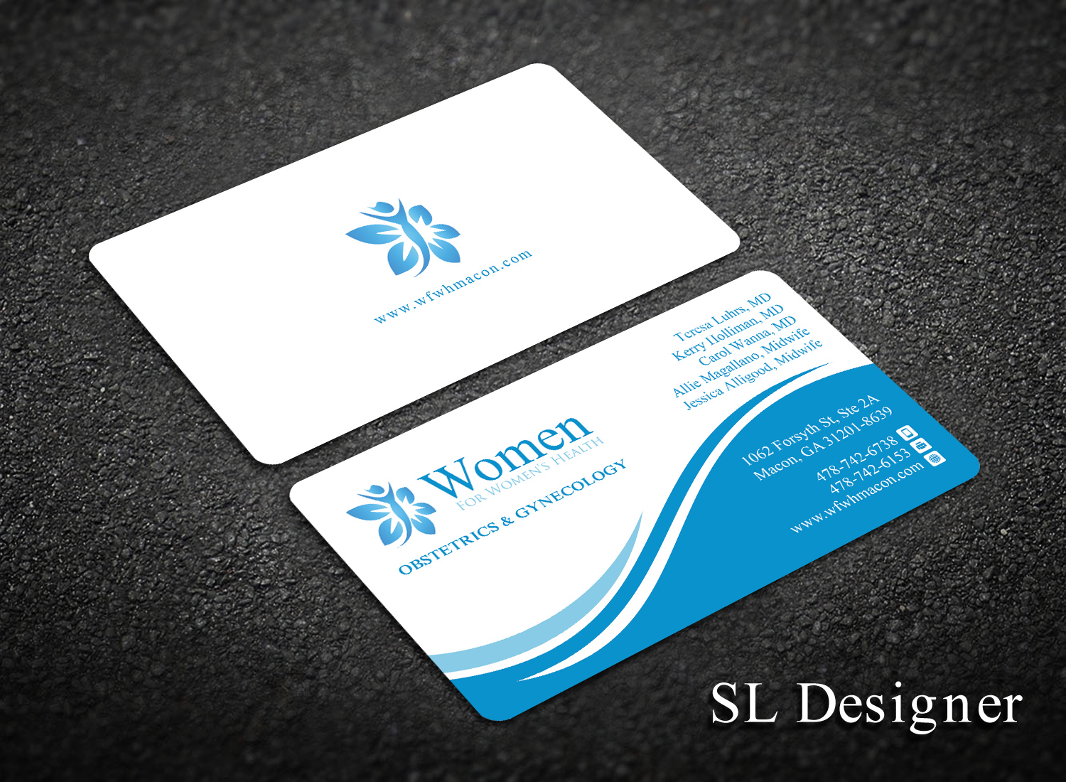 Business Card Design by SL Designer for WOMEN FOR WOMENS HEALTH | Design #15769017