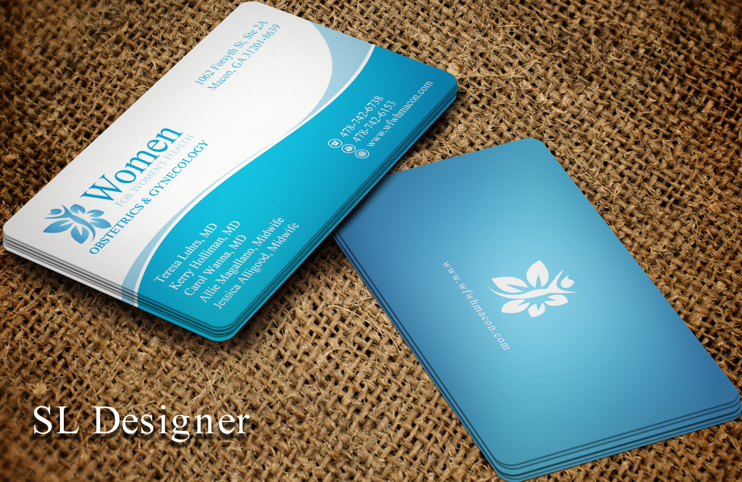 Business Card Design by SL Designer for WOMEN FOR WOMENS HEALTH | Design #15769024