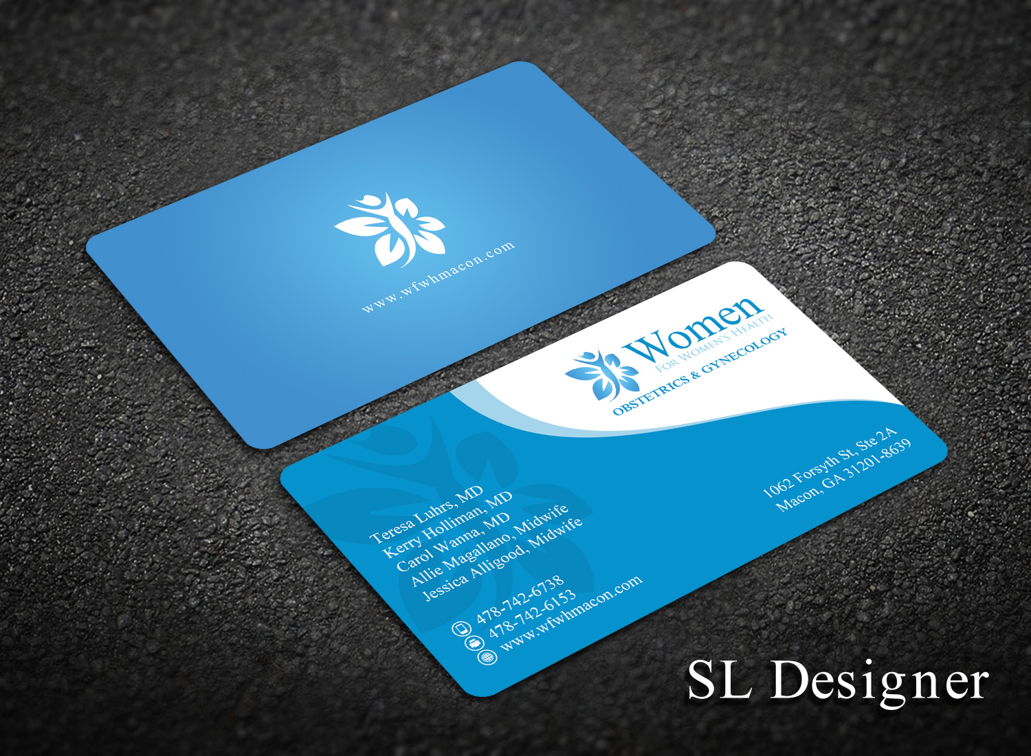 Business Card Design by SL Designer for WOMEN FOR WOMENS HEALTH | Design #15769025