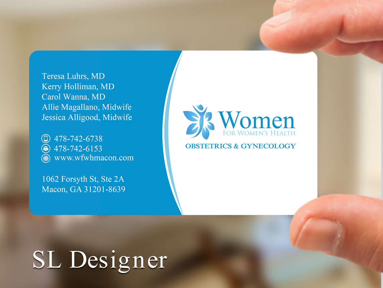 Business Card Design by SL Designer for WOMEN FOR WOMENS HEALTH | Design #15769026