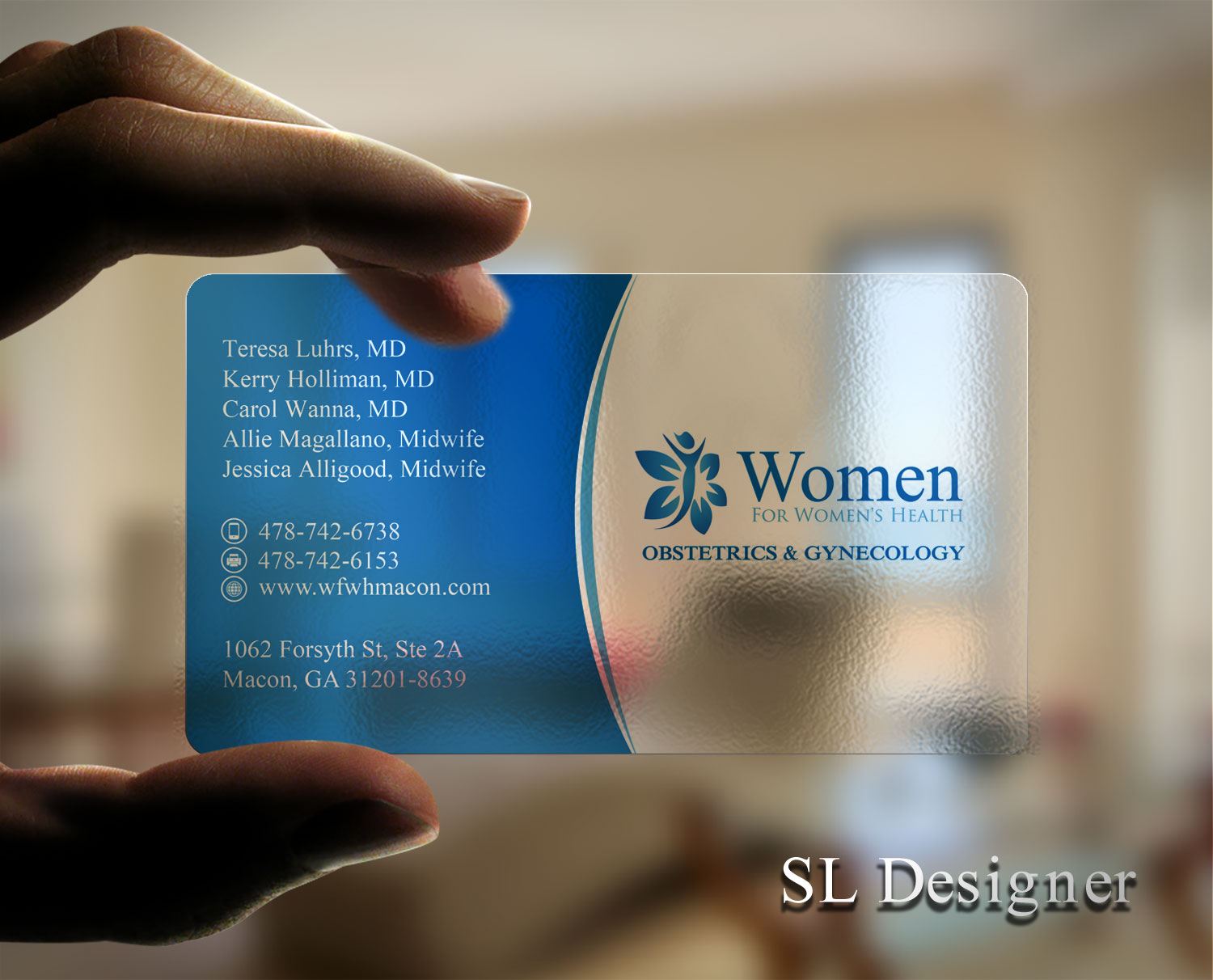 Business Card Design by SL Designer for WOMEN FOR WOMENS HEALTH | Design #15769029