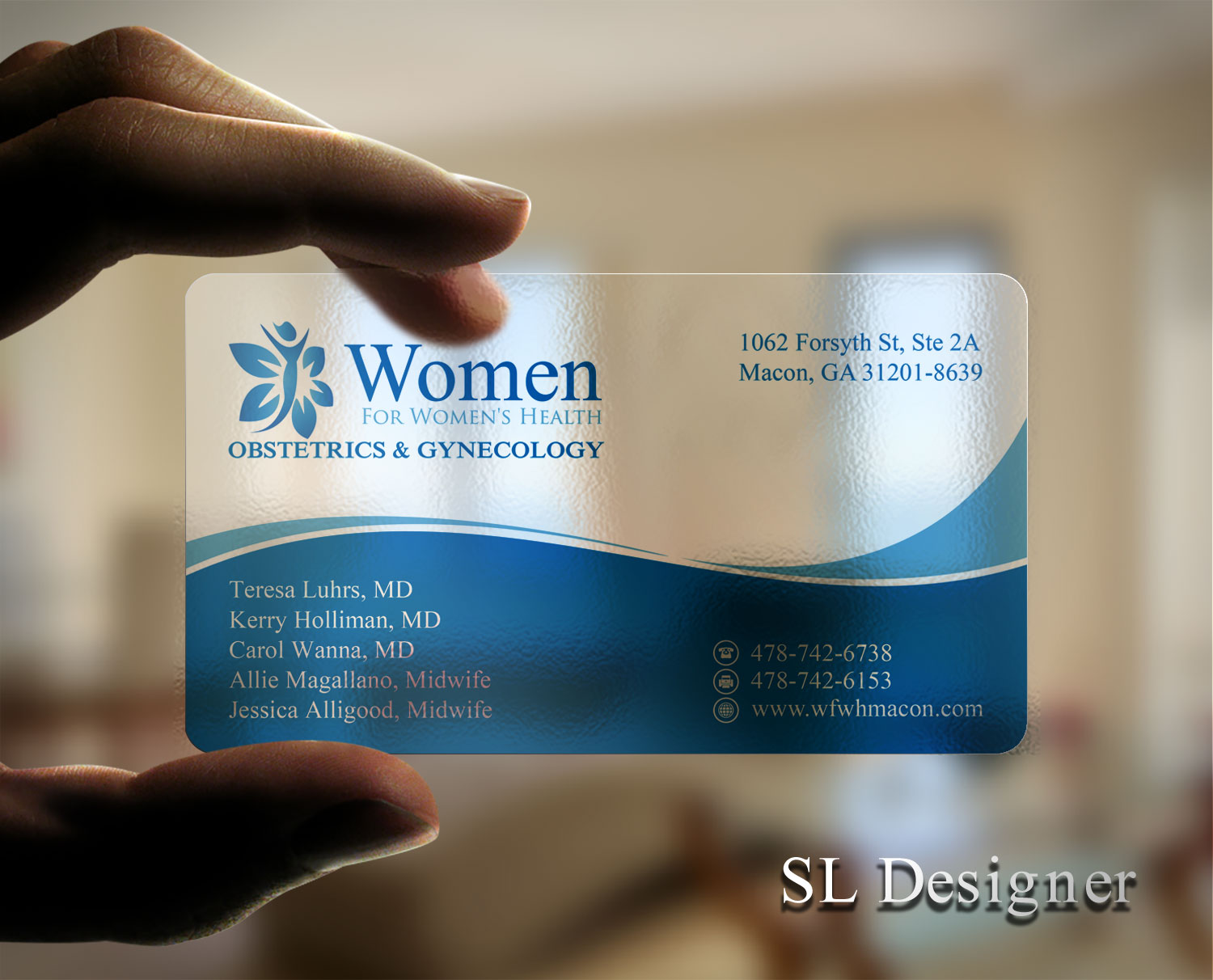 Business Card Design by SL Designer for WOMEN FOR WOMENS HEALTH | Design #15769030