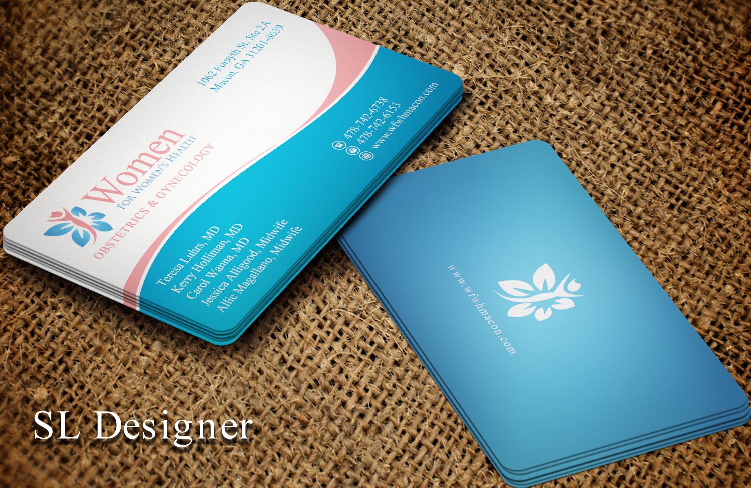 Business Card Design by SL Designer for WOMEN FOR WOMENS HEALTH | Design #15885510