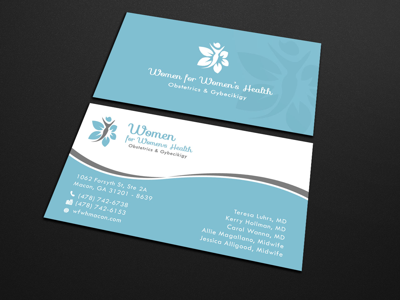 Business Card Design by Graphic Flame for WOMEN FOR WOMENS HEALTH | Design #15732114