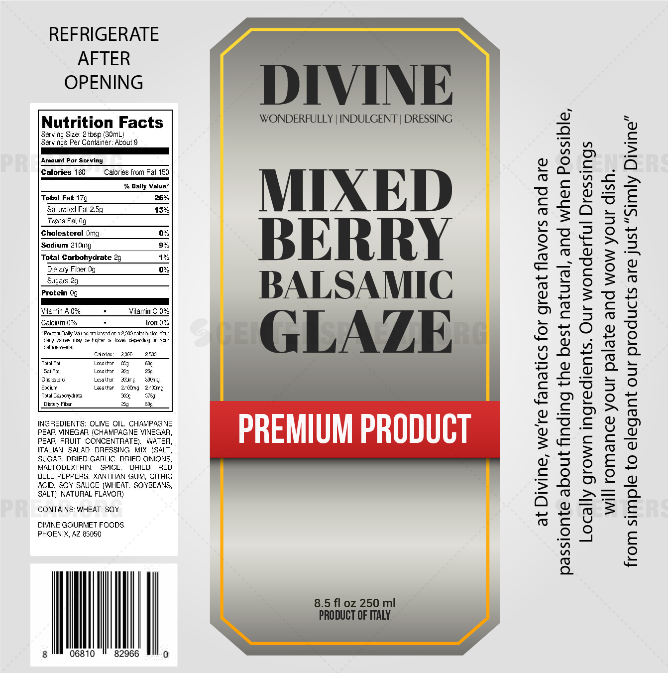 Packaging Design by CENTERSPREAD for Divine Gourmet Foods | Design #15861508