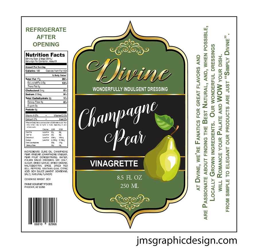 Packaging Design by jmsgraphicdesign for Divine Gourmet Foods | Design #15749228