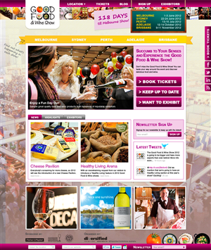 Major Australian Food and Wine Event Web Design Project | Web Design by MIND