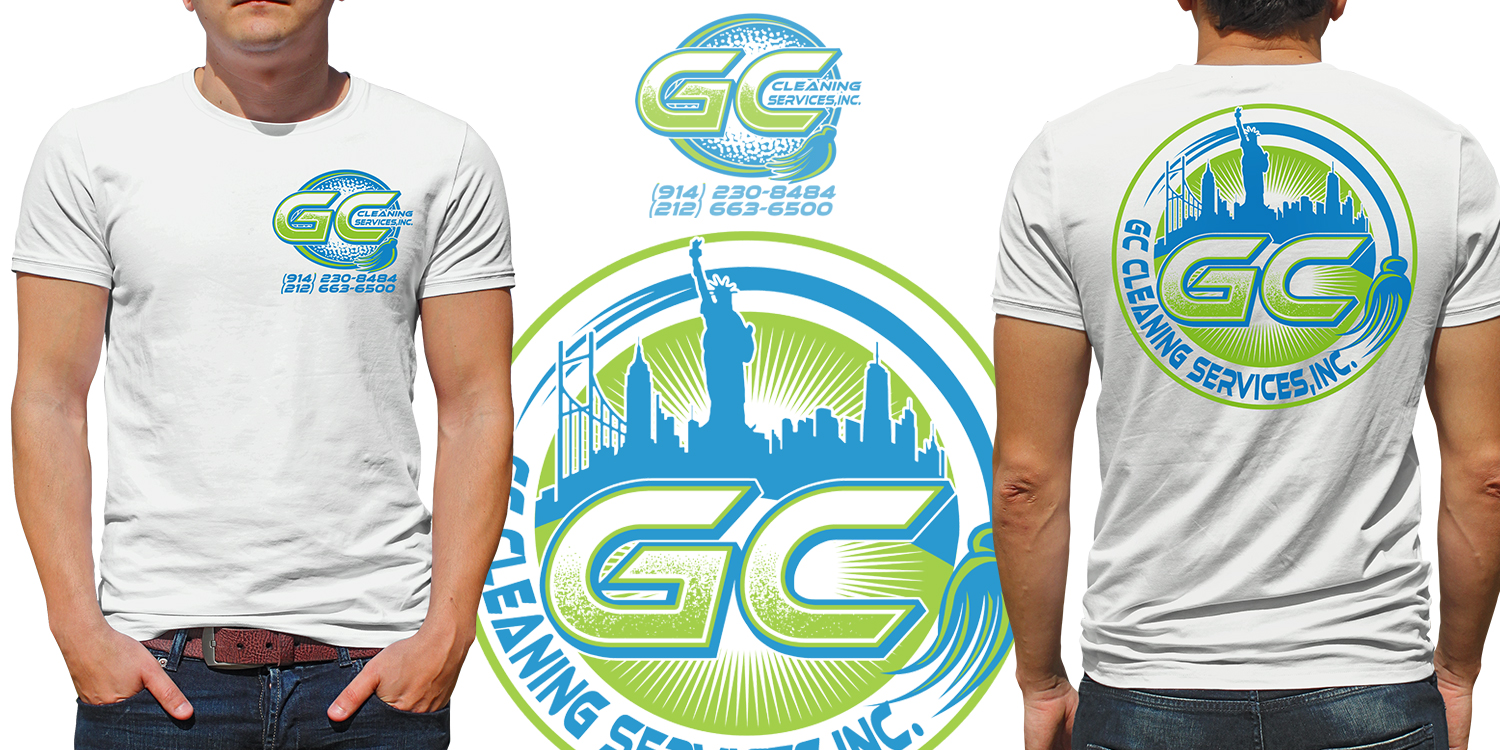 Diseño de Camiseta por DCLA para GC Cleaning Services | Diseño #15760701