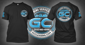 Cleaning company t-shirt design 