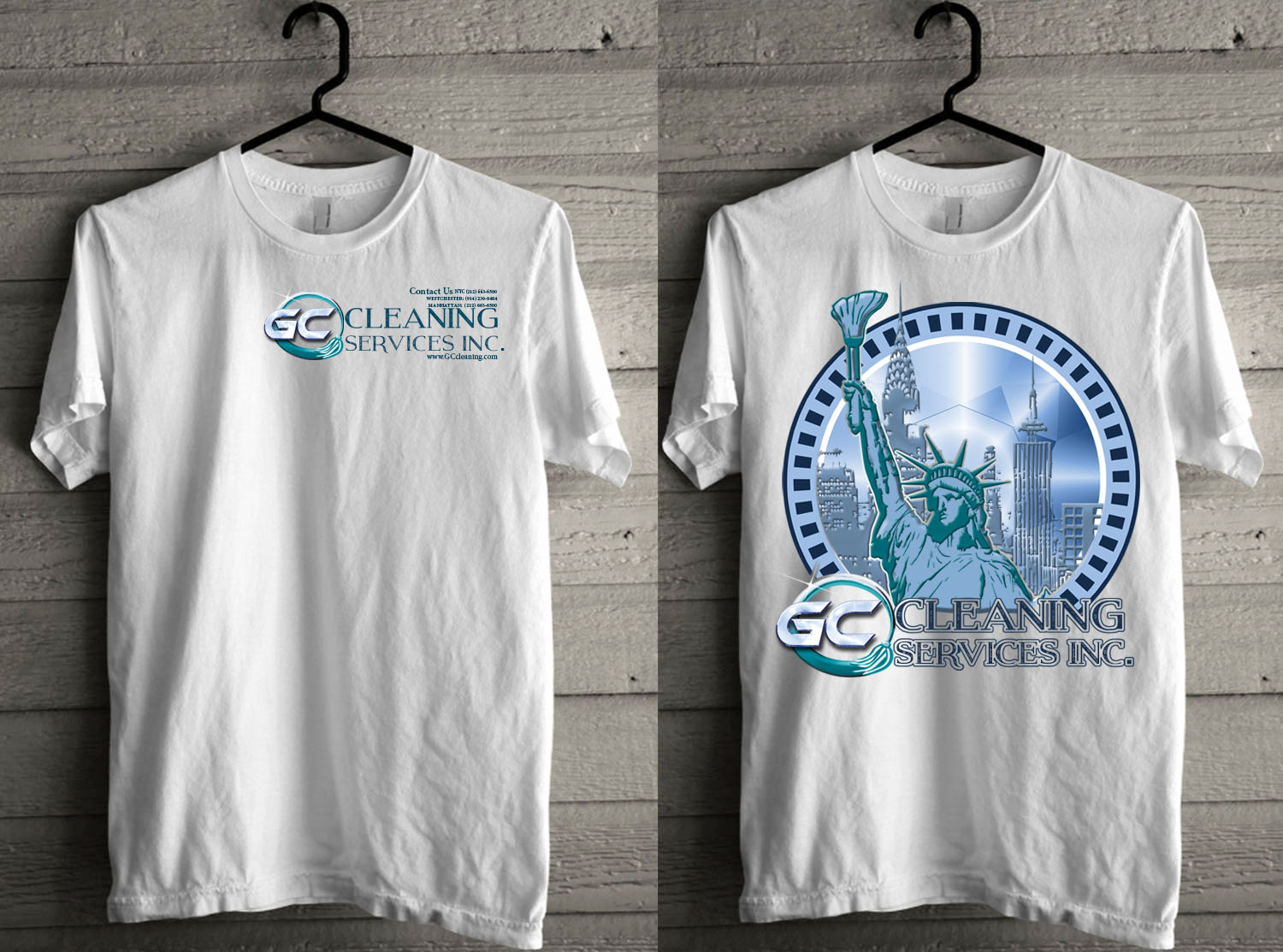 T-shirt Design by creative gravity for GC Cleaning Services | Design #15805590