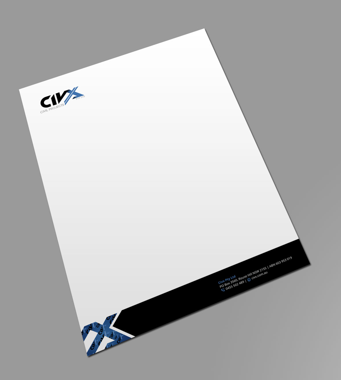Stationery Design by Xpert for Civx Pty Ltd | Design #15735573