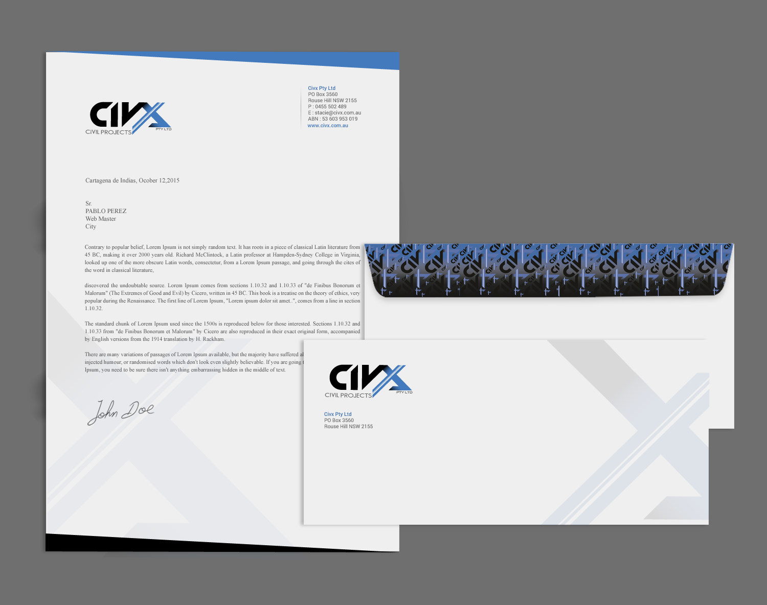Diseño de Papelería por Brand aid para Civx Pty Ltd | Diseño #15736053