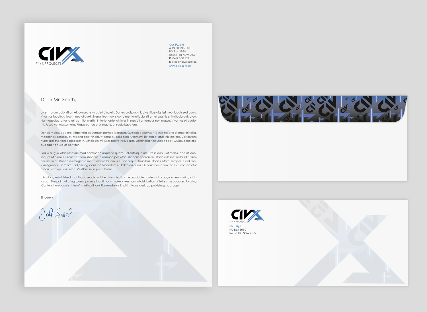 Stationery Design by chandrayaan.creative for Civx Pty Ltd | Design #15734374