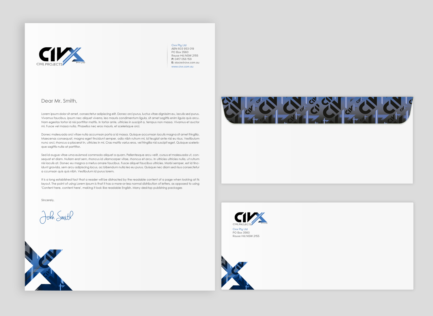 Stationery Design by chandrayaan.creative for Civx Pty Ltd | Design #15734621