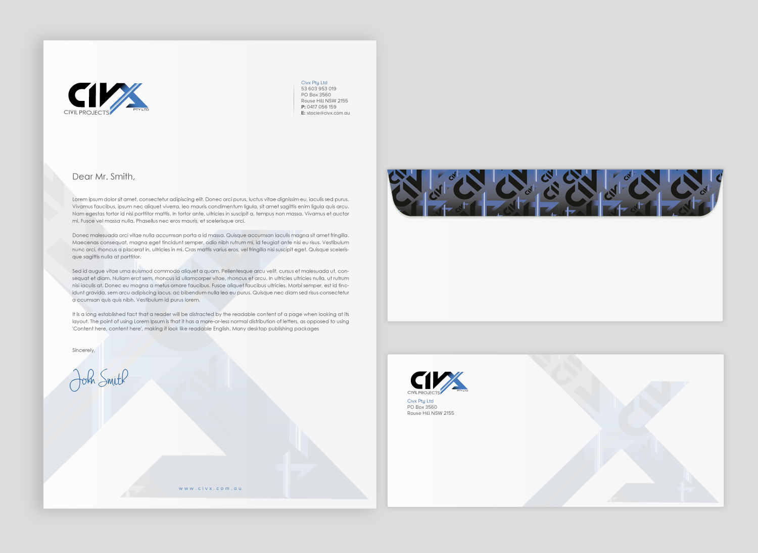 Stationery Design by chandrayaan.creative for Civx Pty Ltd | Design #15734622