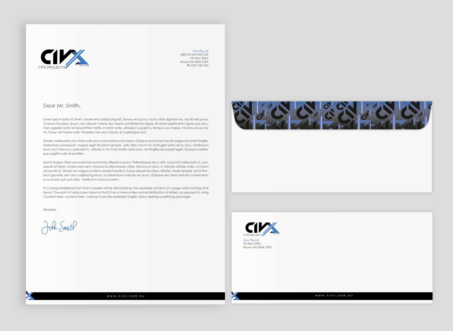 Stationery Design by chandrayaan.creative for Civx Pty Ltd | Design #15734623