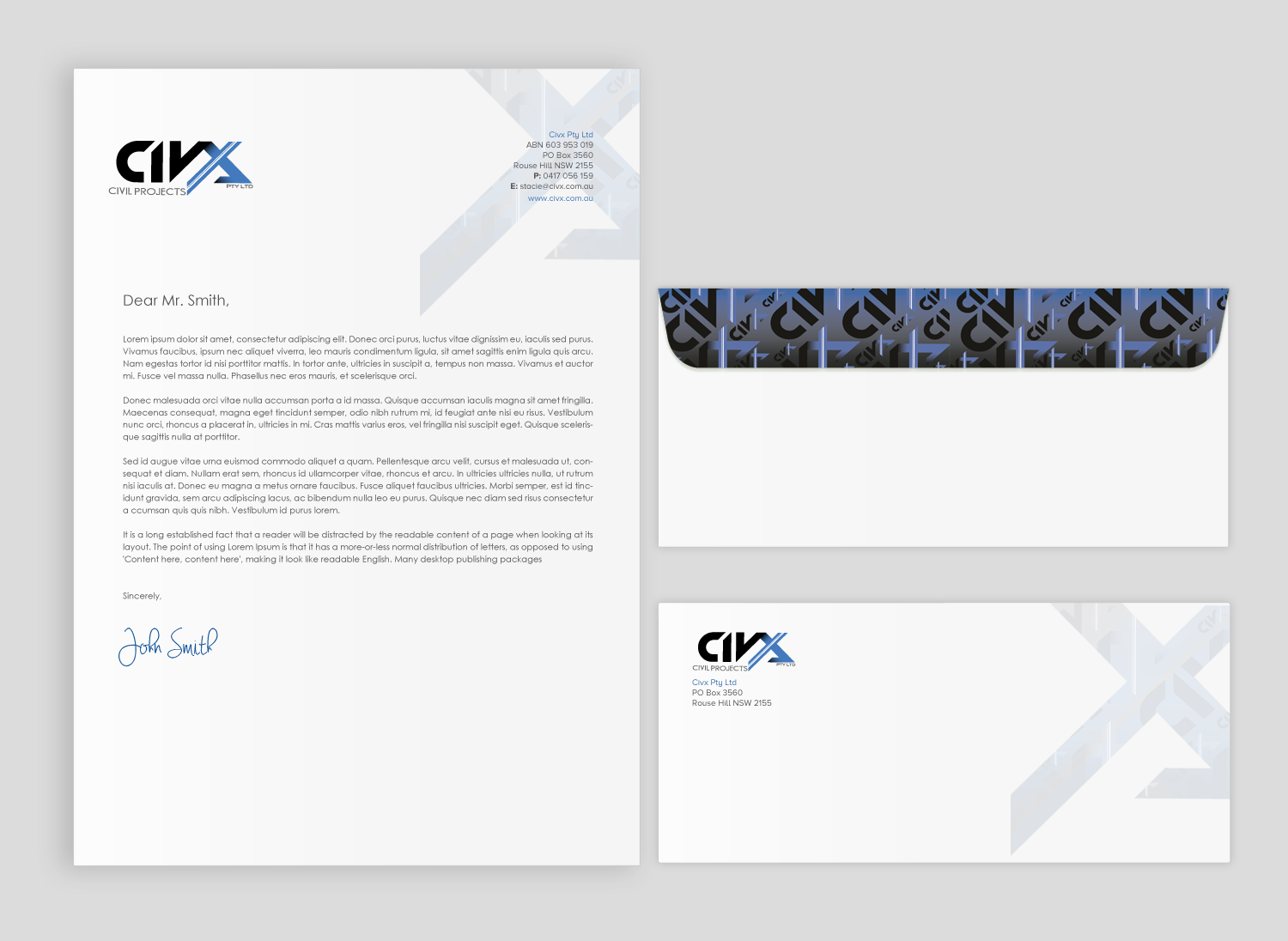 Stationery Design by chandrayaan.creative for Civx Pty Ltd | Design #15734632