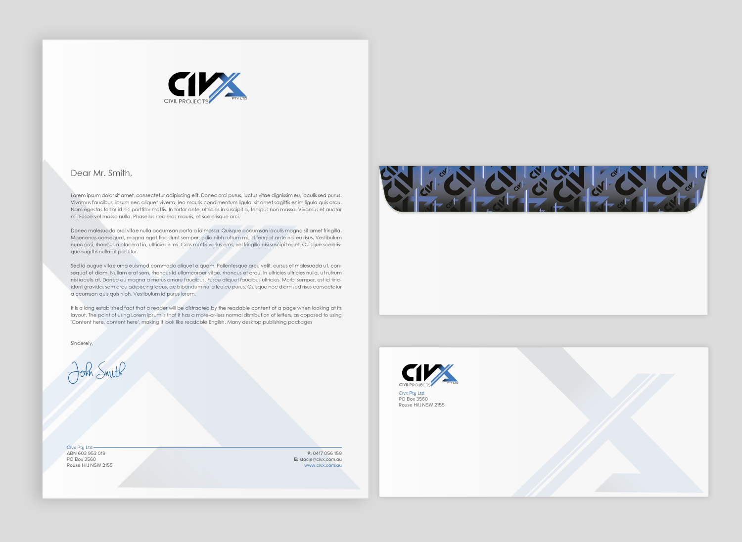 Stationery Design by chandrayaan.creative for Civx Pty Ltd | Design #15734636