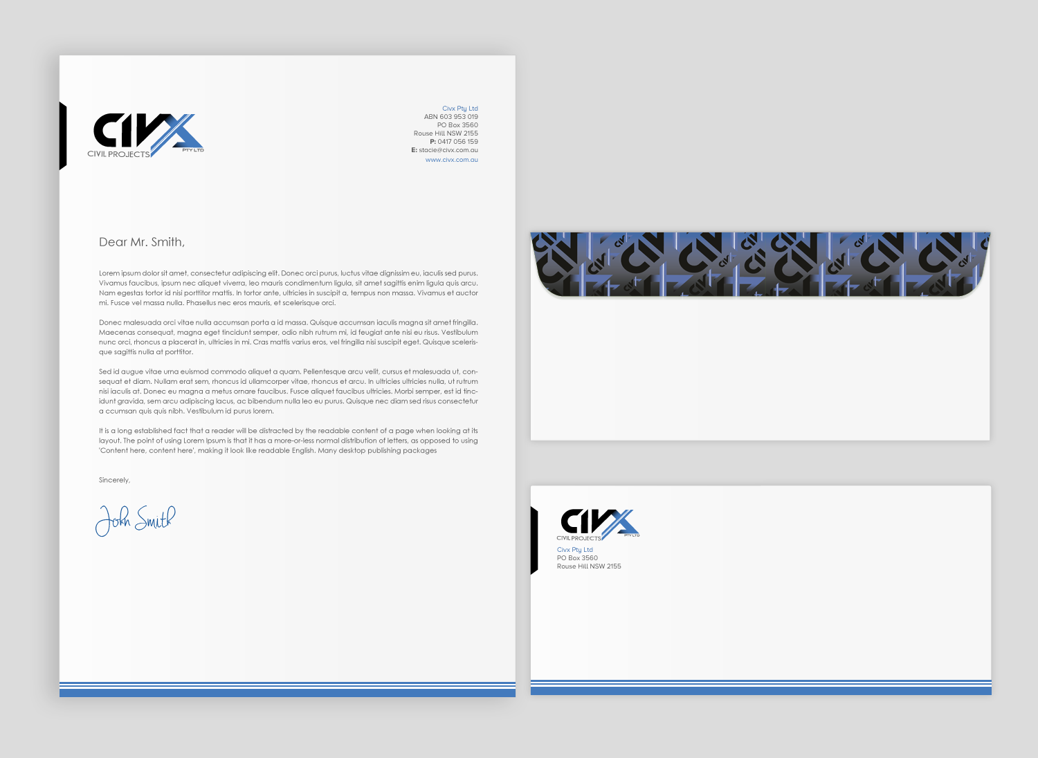 Stationery Design by chandrayaan.creative for Civx Pty Ltd | Design #15734651