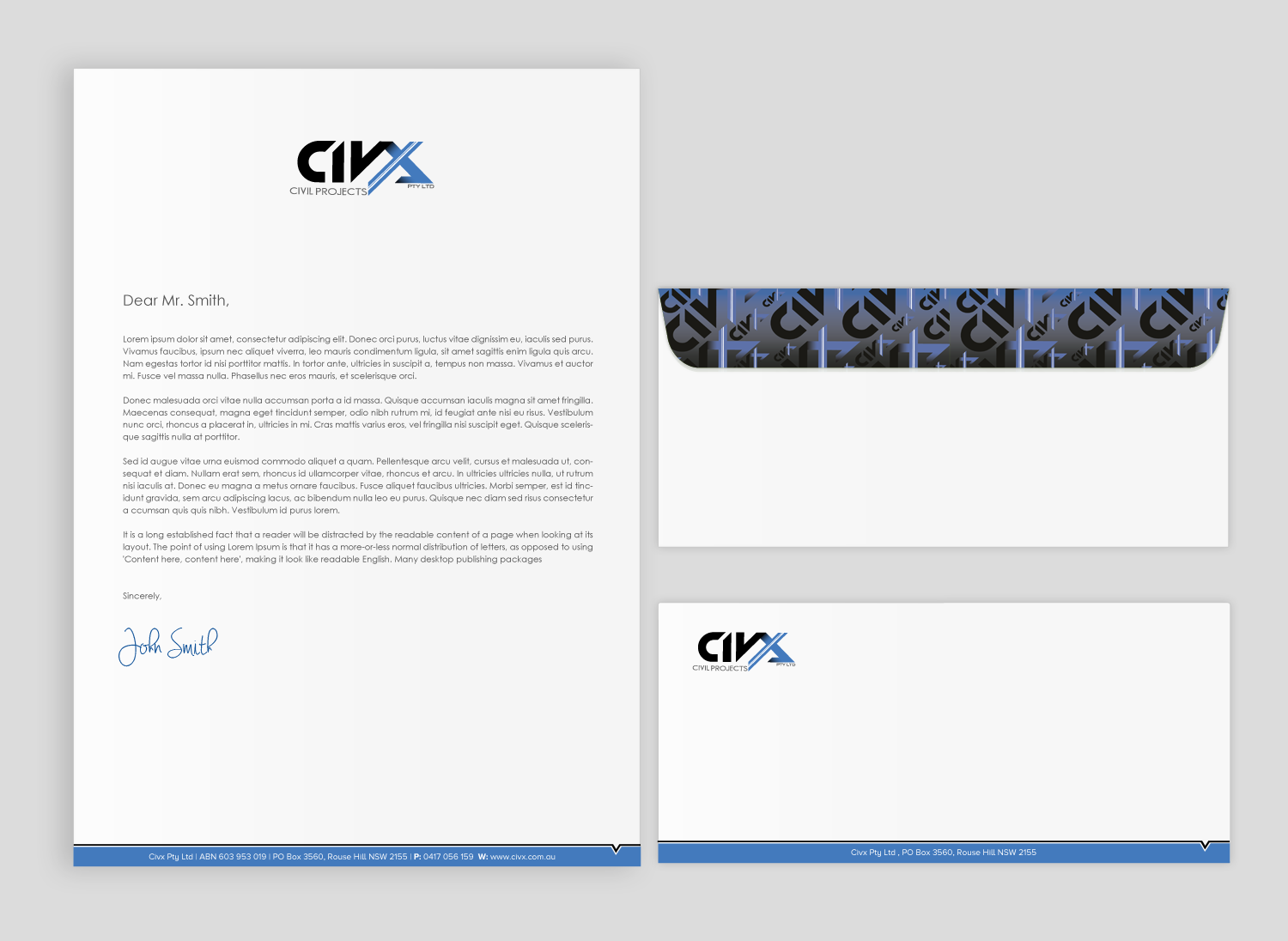 Stationery Design by chandrayaan.creative for Civx Pty Ltd | Design #15734655