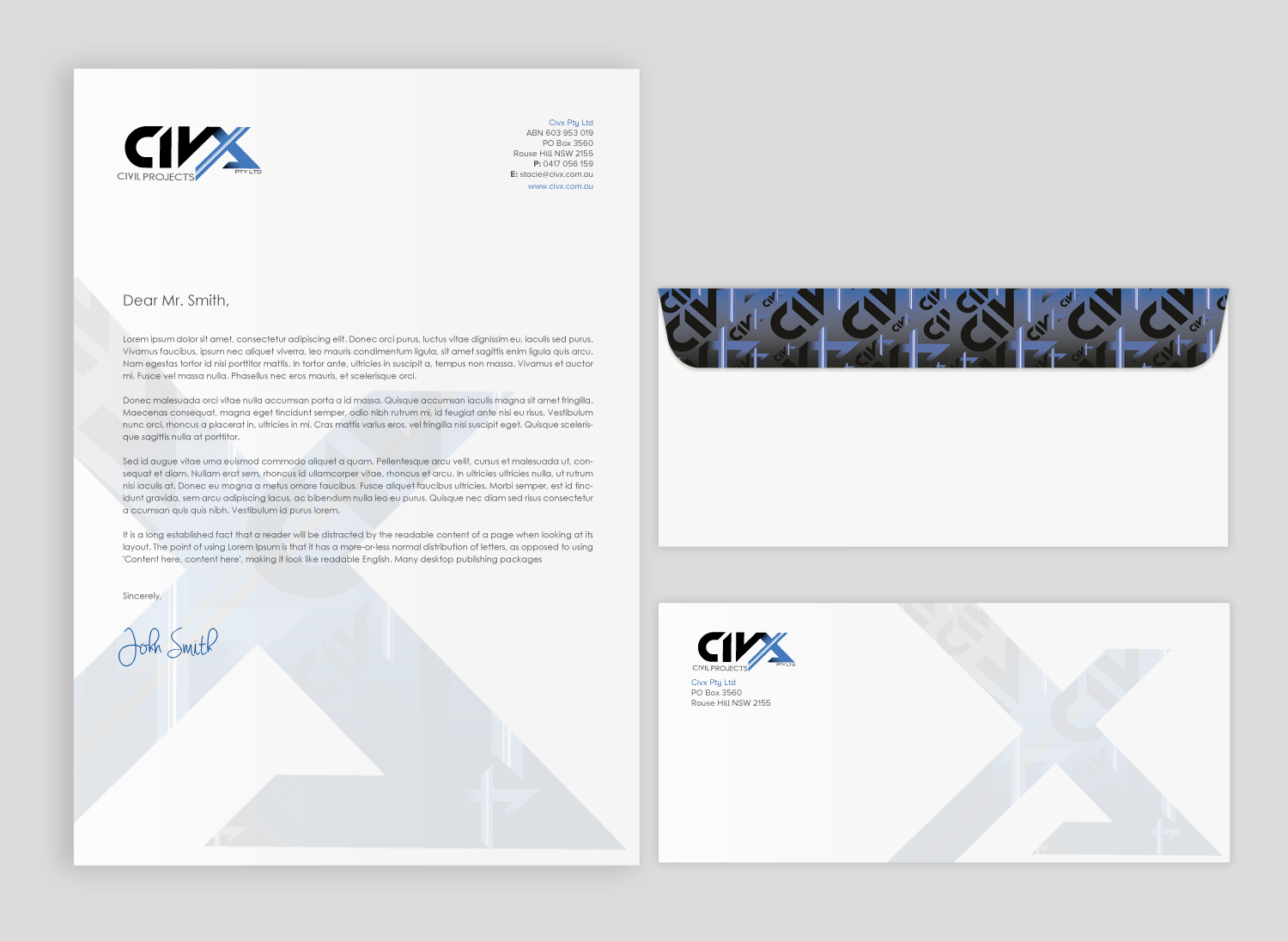 Stationery Design by chandrayaan.creative for Civx Pty Ltd | Design #16085713