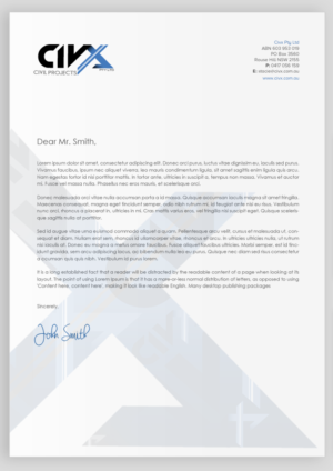 Stationery Design by chandrayaan.creative for Civx Pty Ltd | Design: #16409670