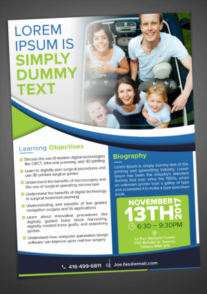 Dentist Seminar invite  please see .doc in attachments | Diseño de Flyer por SAI DESIGNS